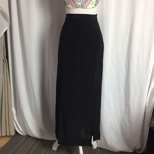 Madewell two slit silk maxi skirt